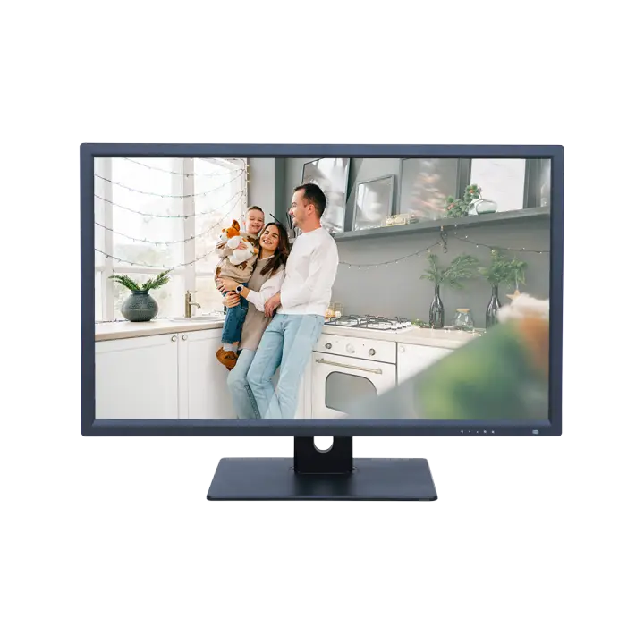 Monitor SAFIRE LED 32" 4N1 - Diseñado para videovigilancia 24/7 - HDMI, VGA, BNC y Audio - Resolución 1920x1080 - Filtro de reducción de ruido - Bajo consumo - 1