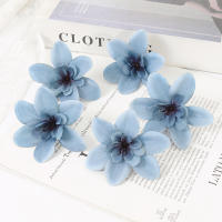 10Pcs Flores Artificiales 5CM Para Decoración De Hogar Fiesta Boda Jardín Accesorios Para Coronelas Y Manualidades - details 23