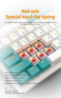 Teclado Mecánico Inalámbrico Ziyoulang K6 Con Panel De Metal Triple Modo Bluetooth RGB Intercambio Caliente De Teclas Ergonómico Para Escritorio Y Laptop - details 4