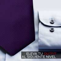 Ociodual Corbata Violeta Clásica Hecha a mano, Elegante para Celebraciones, Eventos, Bodas, Fiestas y Business, Corbata de Hombre para Regalo, Unisex, Mens Tie - details 3