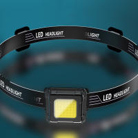 Linterna Frontal Multifuncional Mini COB LED Recargable Por USB Con Ángulo Ajustable Para Pesca Nocturna Y Uso General - details 1