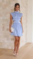 Vestido Largo Maxi De Verano Para Mujer Estilo Casual Elegante Sin Mangas Sin Espalda Color Sólido Personalizado - details 27