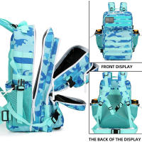 Mochila Táctica 45L 3P Bolso De Senderismo Exterior 3 Días Viaje Impermeable Escalada Rucksack Camping Caza Bolsa De Caza - details 1
