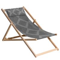 Madison Silla de playa Cala madera 55x90x87 cm Color Verde,  Gris,  Amarillo y mas - details 1
