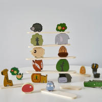 Juguete De Madera Para Bebés Animal De Pila Equilibrio Montessori Educativo Desarrollo Infantil Juguetes Naturales Para Niños 3-6 Años - details 3