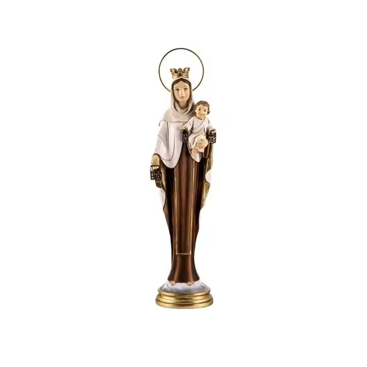 Inmaculada Romero - Figura Virgen del Carmen - Resina - 30 Cm - 1