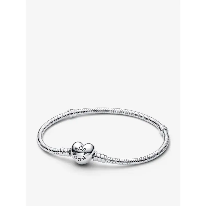 Pandora - Pulsera Moments de corazón y serpiente - Plata de Lei - 1