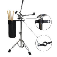 Bolsa De Tubo Para Palillos De Batería Negra Estuche Cilíndrico De Oxford Resistente Con Clip Metálico Accesorios De Percusión - details 7