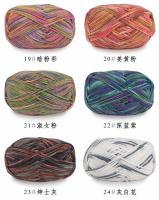 Yogur Cotton Cinco Hilo Gradual Cambio Sección Teñido Color Bebé Lana Medio Grueso Tejido a Mano Ganchillo Muñeca Zapatos Tejidos Para Adultos - details 11