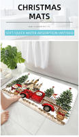 Alfombra Antideslizante Navideña Lavable Rápida Absorbente Para Interior/Exterior RV Mat De Entrada Para Baño Decoración Del Hogar - details 0