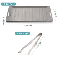 Set De Camping Con Sartén Y Pinzas Para BBQ Tierra De Titanio Superficie No Adherente Matte Ideal Para 1 Personas - details 7