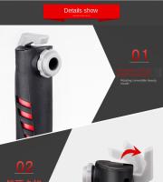 Bomba De Bicicleta De Aluminio Para Rutas Y Montañas Con Tubo Portátil Y Medidor De Presión Aire Para Neumáticos De Bicicleta Accesorios De Ciclismo - details 13