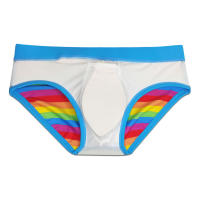 Bragas De Natación Para Hombres Con Detalles De Costura Colorido Bajo La Cintura Sexy Con Cordón Surfeo Push-up Con Almohadilla Ropa Deportiva De Verano De Poliéster Y Spandex - details 7