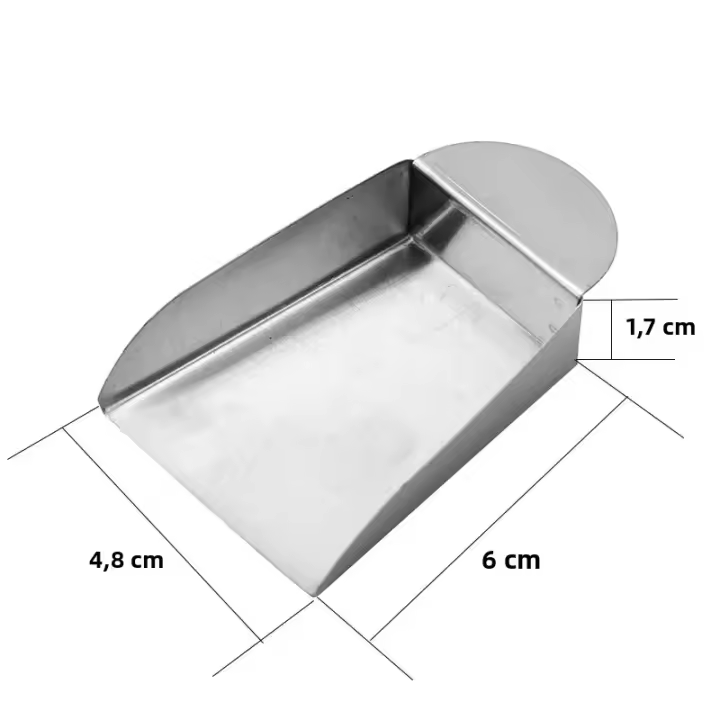 Herramientas De Joyería De Acero Inoxidable Para Hacer Perlas Pequeñas 2pcs Shovel Para Pulseras Y Collares DIY Tamaño 6x4.8cm - 1