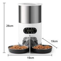Dispensador Automático De Alimentos Para Mascotas Smart APP Feeder Acero Inoxidable Para Gatos Y Perros Comida Doble Programable a Distancia - details 12