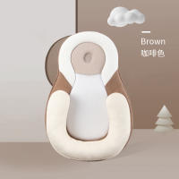 Almohada Para Bebé Recién Nacido Protección De Cabeza Seguridad Al Dormir Respirable Modeladora Antirrollo Almohada Para Niños Pequeños Antideslizante Almohadilla De Leche - details 9