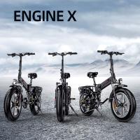 Bicicleta Eléctrica Plegable Adulto ENGWE Engine X 20*4.0 pulgadas Neumáticos gordos Chaoyang todoterreno Motor 250W batería de bicicleta eléctrica 48v 13Ah Velocidad máxima 25 km/h Autonomía de 100 km Freno de disco dual Carga máxima 150 kg - Negro - details 0