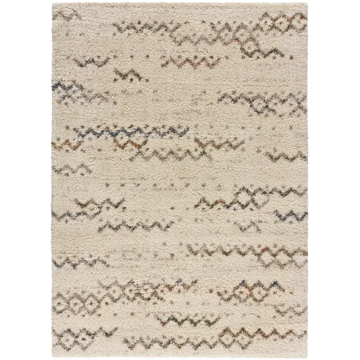 ATTICGO Alfombra de Interior Estilo Geométrico en Multicolor - Ikone 8134 | 60X110, 80X150, 135X190, 160X230 cm - 1