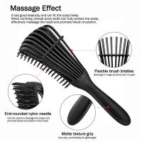 Cepillo Desenredante Para Pelo Cepillo De Masaje Capilar Ideal Para Pelo Grueso Húmedo Y Seco Herramienta De Peluquería - details 5