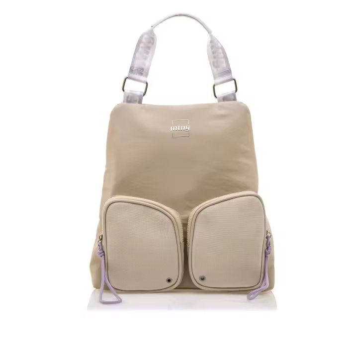 MTNG mochilas mujer allen beige con cierre cremallera - 1