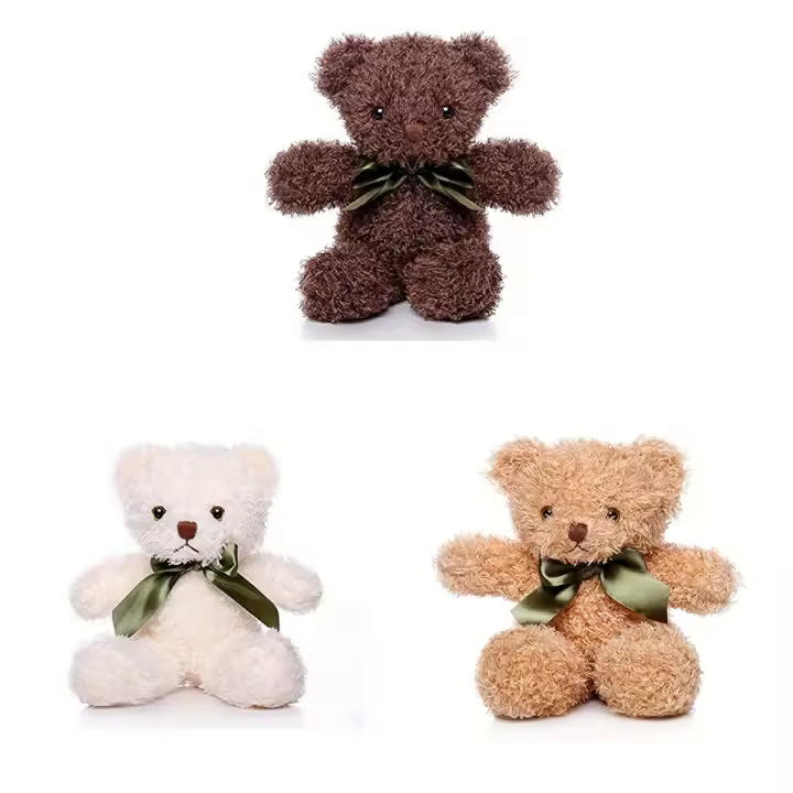 Oso De Peluche Teddy De 25cm Juguetes Lindos Y Abrazaderos Para Niñas Regalo De Cumpleaños Para Niños Edad Recomendada Material De Algodón Relleno De Poliéster - 1