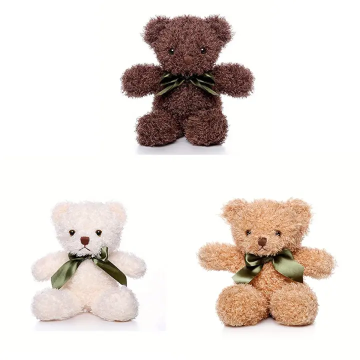 Oso De Peluche Teddy De 25cm Juguetes Lindos Y Abrazaderos Para Niñas Regalo De Cumpleaños Para Niños Edad Recomendada Material De Algodón Relleno De Poliéster - 1