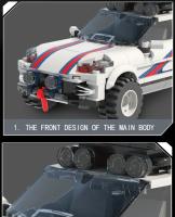 Bloques De Construcción De Vehículo Off-Road Para Ciudad 406 Piezas Juguete Educativo DIY Para Niños Regalos De Fiestas Y Navidad Modelo De Carrera De Coche Colección Decoración De Escritorio - details 5