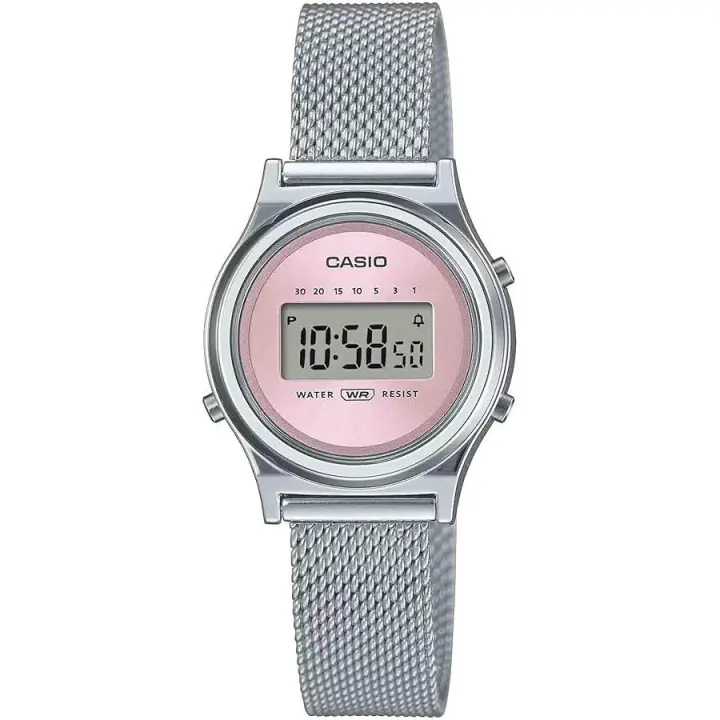 Reloj Casio mujer mini Collection LA700WEM-4A correa de acero inoxidable 30.8 × 26.3 × 7.9 mm - 1