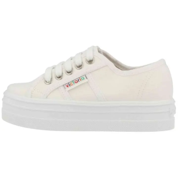 Zapatillas Victoria  para niñas en color blanco - 1
