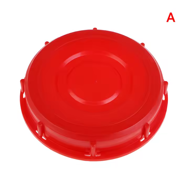 Tapa De Botella IBC Roja Para Almacenamiento De Líquidos Adaptador De Cubierta De Plástico Para Tanque IBC Conexión De Jardín - 1