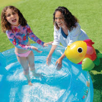 INTEX - Centro juegos hinchable acuático, con tobogán acolchado, piscina hinchable infantil, dispersor de agua y estrella de mar desmontable, peso máximo soportado 81 kg, incluye parche reparación, +2 años - details 4