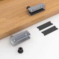 Juego De Bisagras De Puerta De Vidrio En Acero Inoxidable Resistente Al Rusticidad Para Perilla De Rotación En Esquina - details 6