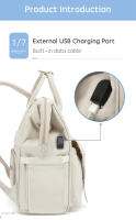 Bolsa De Pañales PANGDUBE Para Bebé Con 2 Soportes Para Carrito Impermeable Bolsa De Viaje Al Aire Libre Estilo Mochila Para Mamá Durante La Maternidad - details 6