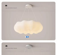 Lámpara De Techo Moderna Nubes 30CM 220V 3 Colores Regulables Decoración Para Habitación De Niños Estudio Sala De Estar Iluminación - details 0