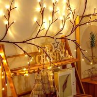 1PC Luz De Ramas De Árbol Con 96 LEDs Para Decoración De Escritorio Pared Fiesta Hogar USB Iluminación Nocturna Con 8 Modos DIY Vine Light - details 8