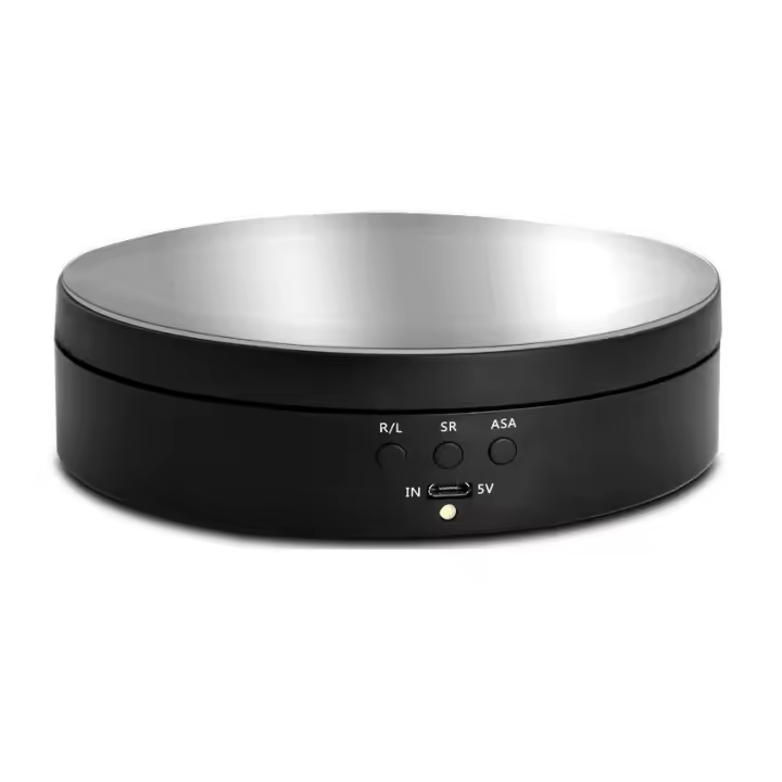 Expositor Eléctrico Con/sin Espejo, 3 velocidades, para joyería, Alimentación a Pilas y USB - 1