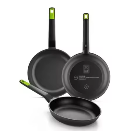 Pack 3 Sartenes Bra Gastro A841202/ Ø20cm/ Ø24cm/ Ø28cm/ Apta para Inducción - 1