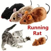 Juguete De Peluche Divertido Y Realista Ratón Para Gatos Y Perros Con Cola Ratón De Tela Para Mascotas Y Niños Color Aleatorio - details 0
