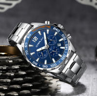 Reloj De Pulsera De Acero Inoxidable CRRJU Para Hombres Estilo Creativo Y Moda Con Dial Luminoso Y Cronógrafo Relogio Masculino - details 19