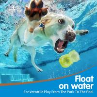 Juguete Masticable Para Perros Almohadilla Flotante De Goma Con Sonido Squeaky Resistente Al Mordisco Para Mascotas Juguetes Para Perros - details 2