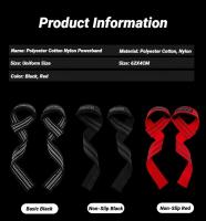 2Pcs Cinturón De Ejercicio Antideslizante Para Peso Muerto Y Tirantes De Agarre Fitness Silicona Resistente Al Desgaste Para Gimnasio Y Ejercicios Con Mancuernas - details 8