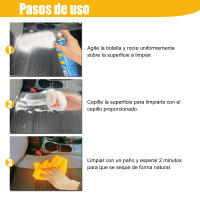 ENERFERO-Limpiador de Tapiceria,Espuma seca para limpiar asientos del coche, alfombrillas,Elimina manchas,grasas y malos olores,Incluye un cepillo,Limpieza Coche Interior 650 ml - details 2