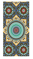 J.S ONDO Toalla de baño , Toalla de Playa, ESTAMPADO DE MANDALAS Mosaicos Toalla Microfibra Prevención de Arena, Toallas de Playa Ligera y de Secado Rápido, Aplicable a Playa, Viajes, Sauna, Gimnasio 90*170cm - details 0