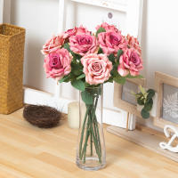 Rosa De Seda Artificial De 43CM Decoración Para Vaso De Sala De Estar Casa Decoración De Boda Corona Falsa Para Novia - details 3