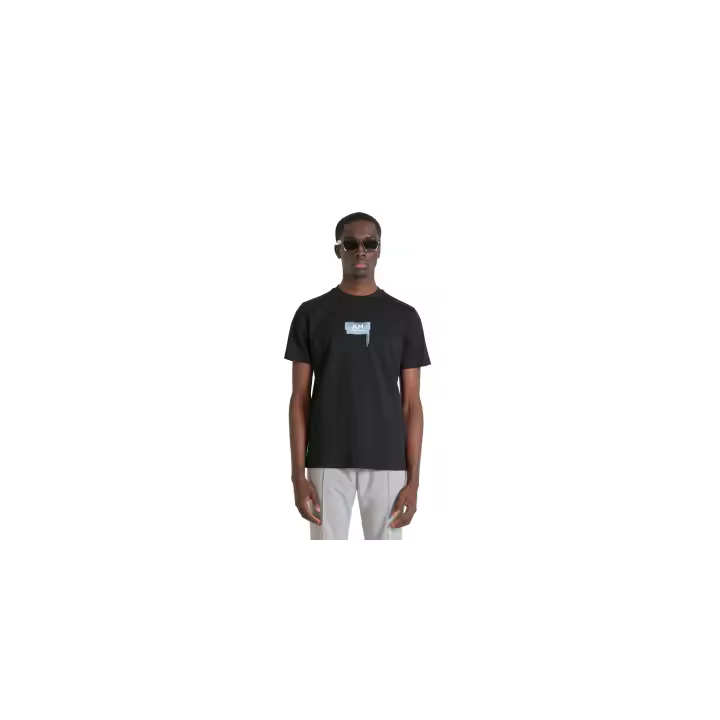 CAMISETA REGULAR FIT DE PUNTO DE ALGODÓN CON LOGOTIPO - 1