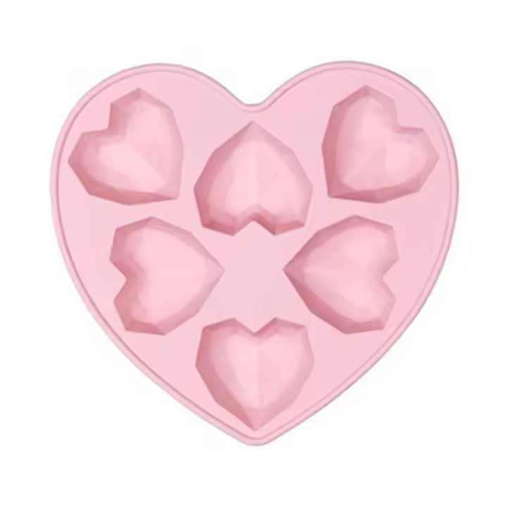 Gran amor diamante pastel molde corazón en forma de chocolate silicona cocina hornear conjunto - 1