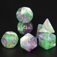 Juego De Dados Poliedros DND 7 Piezas Acrílico Colores Mezclados Y Brillo Juegos De Mesa RPG Souvenir Entretenimiento - details 21