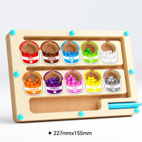 Juegos De Aprendizaje Montessori Con Imanes Para Niños Actividades De Desarrollo Motor Fine Con Conteo Y Colores Madera Laberinto Para Bebés - details 13