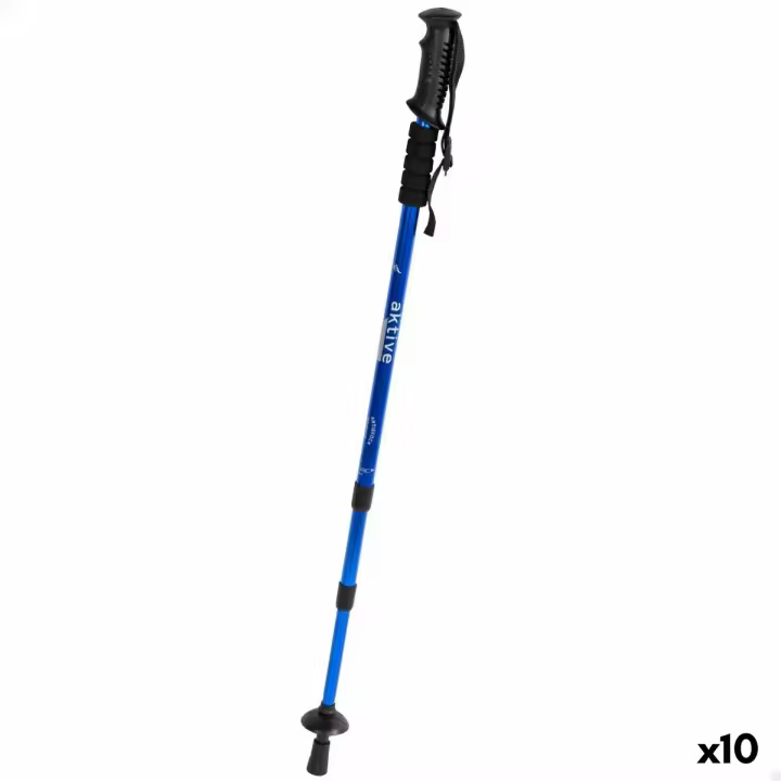 Bastón Trekking Aktive Aluminio 135 cm (10 Unidades) - 1