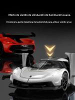 Modelo De Coche Diecast KNSG Jesko a Escala 1:32 Con Luces Y Sonido Puertas Abiertas Cuerpo De Aleación Neumáticos De Goma Regalo Para Niños - details 3